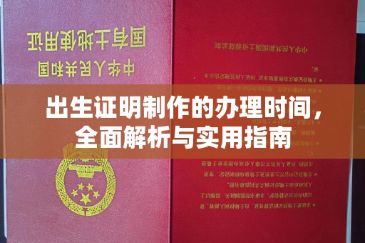 潢川出生证明制作的办理时间，全面解析与实用指南